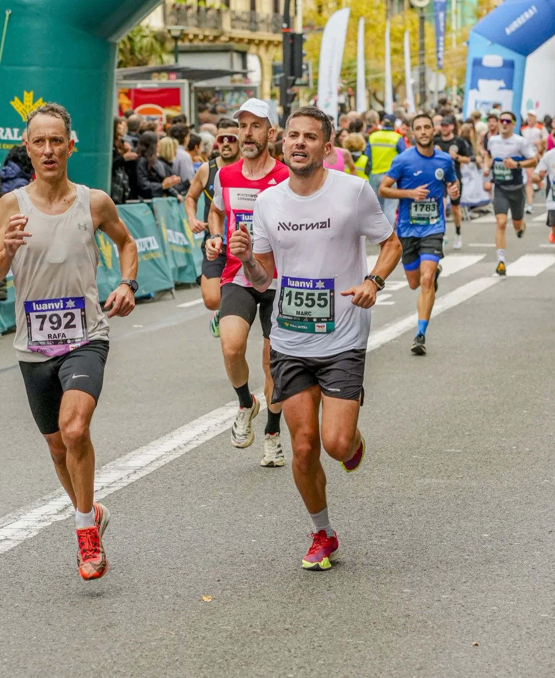 Marc running a marathon